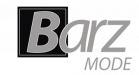 Logo mit den Wörtern Barz Mode, wobei das erste B in einem Rahmen steht.