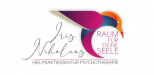 Logo mit einem abstrakten Pfau-Motiv, Name Iris Nikoling und dem Untertitel Heilpraktikerin für Psychotherapie.