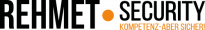 Ein grafisches Element mit schwarzem Hintergrund, einem großen orangefarbenen Kreis und dem Text Kompetenz-aber Sicherer in orangefarbener Schrift.