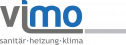 Logo von Vimo, das Dienstleistungen in den Bereichen sanitär, heizung und klima darstellt.