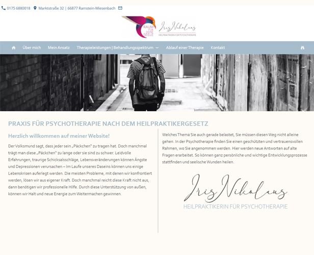 referenz feindel werbung iris nikolaus psychotherapie